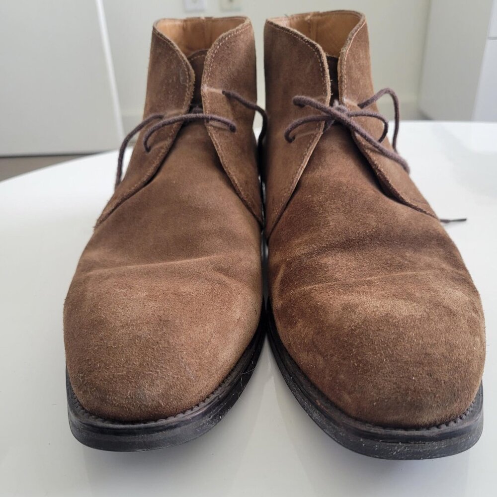 Russell & Bromely Brown Suede Desert Boots - Size 10UK